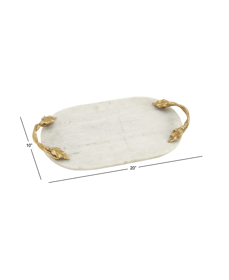 Marble Natural Serving Tray, 2" H x 20" L