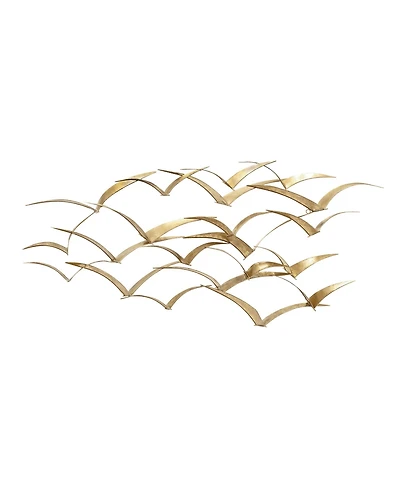 Metal Coastal Birds Wall Decor