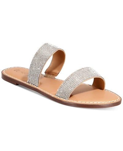 Wild Pair Ginnie Double-Band Slide Flat Sandals, Created for Macy's