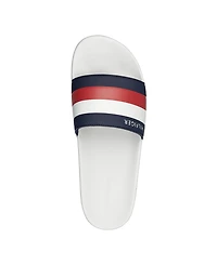 Tommy Hilfiger Men's Rozi Global Stripe Branding Pool Slide Sandals
