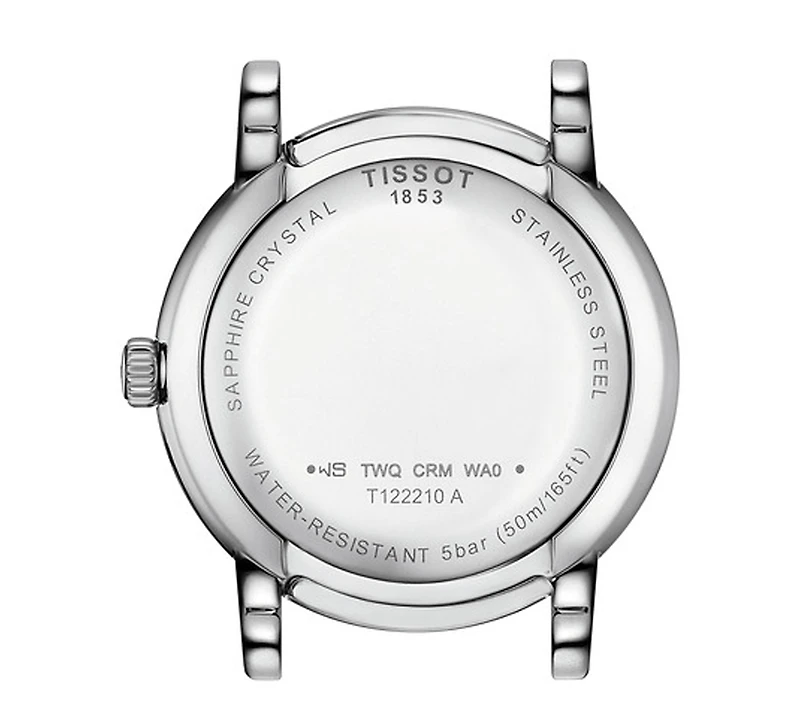 Tissot Women's Swiss Carson Premium Lady Burgundy Leather Strap Watch 30mm