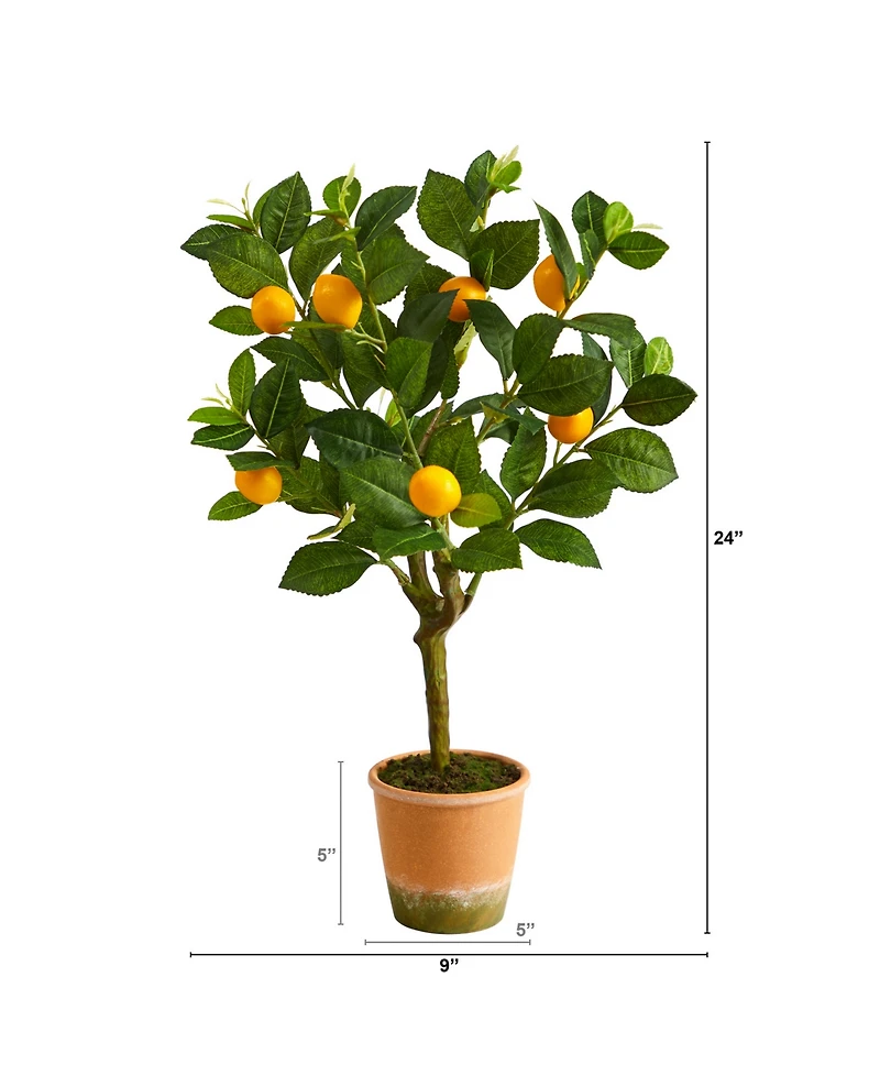 24" Lemon Artificial Tree