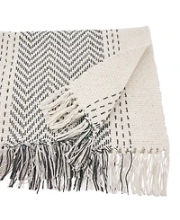 Saro Lifestyle Table Runner with Kantha Stitch Design, 120" x 16"