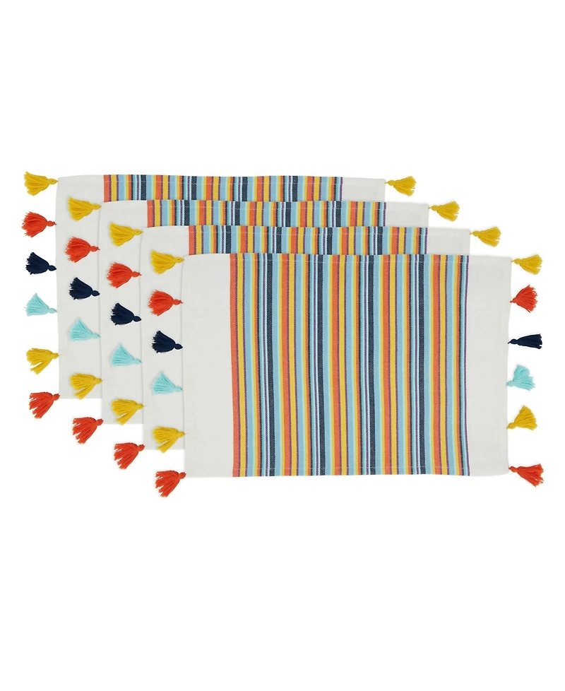 Saro Lifestyle Color Splash Placemat 20" x 14", Set of 4