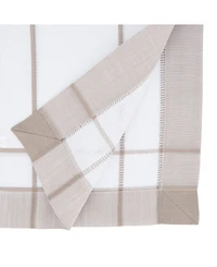 Saro Lifestyle Long Table Runner with Banded Border Design