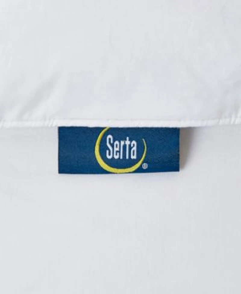 Serta White Goose Feather Down Fiber Featherbeds