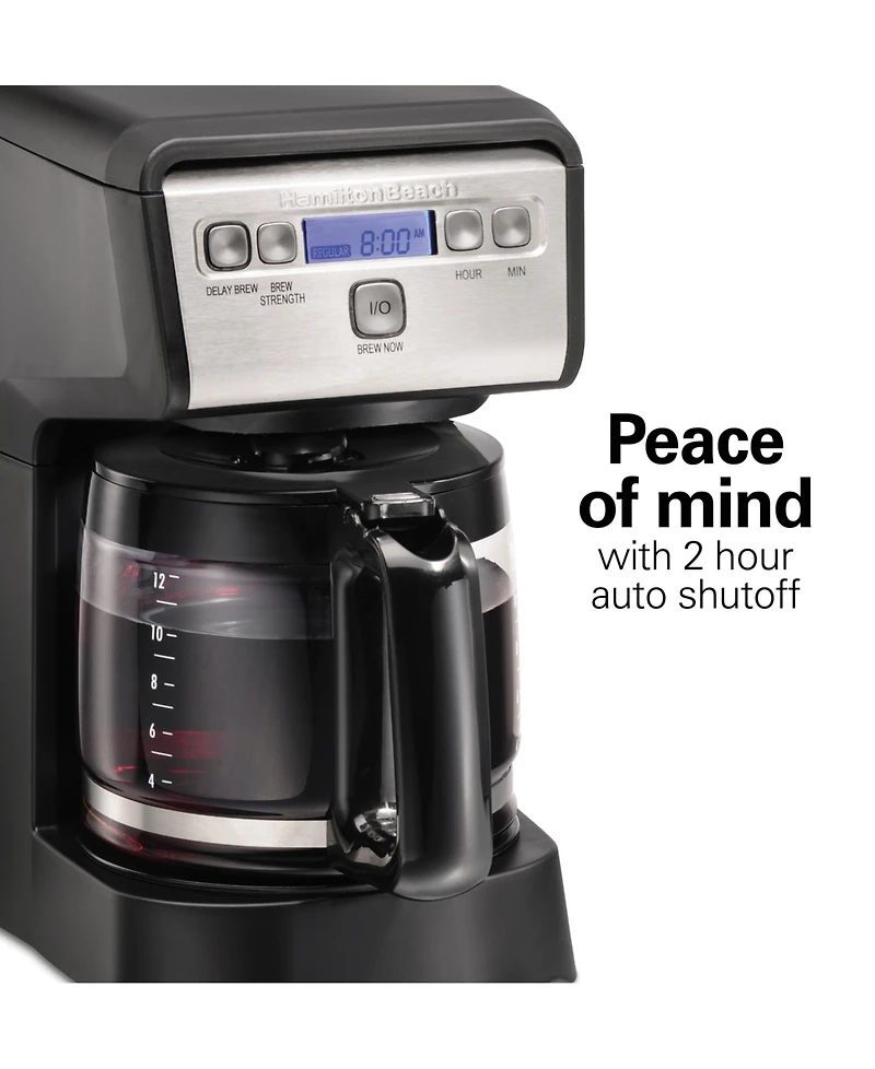 Hamilton Beach 12-Cup Compact Programmable Coffee Maker