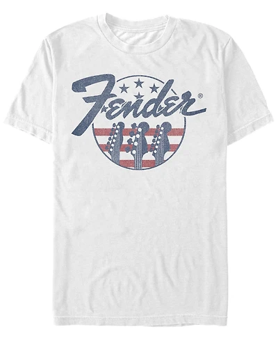 Fifth Sun Men's Fender Flag Short Sleeve Crew T-shirt