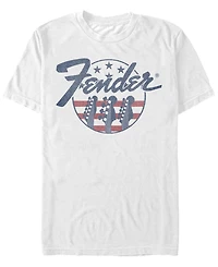 Fifth Sun Men's Fender Flag Short Sleeve Crew T-shirt