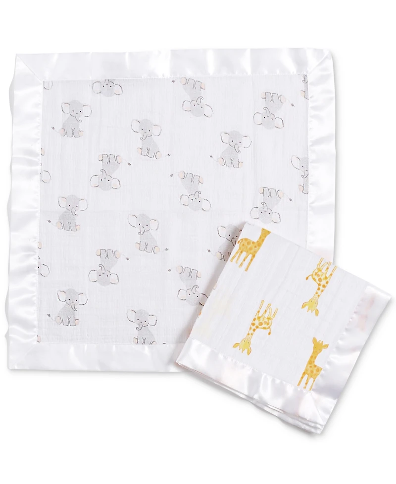 aden by aden + anais Baby Boys or Baby Girls Security Blankets, Pack of 2