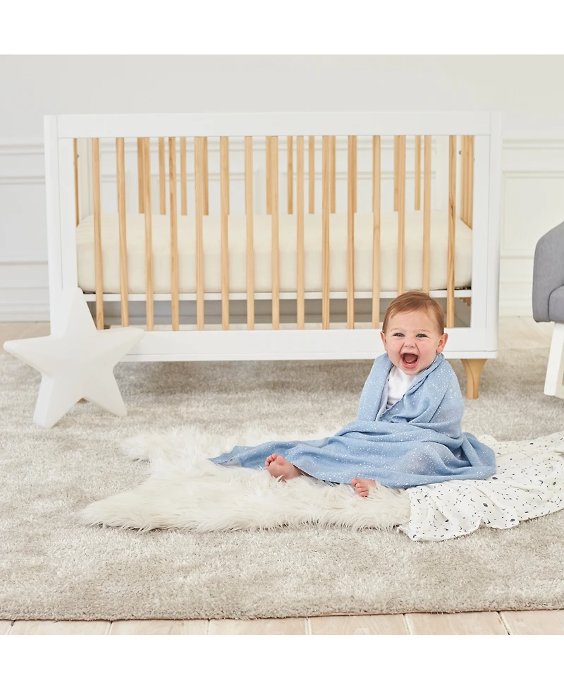 aden by aden + anais Baby Boys or Baby Girls Silky Soft Swaddles, Pack of 2