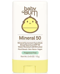 Sun Bum Baby Bum Spf 50 Mineral Sunscreen Face Stick, 0.45 oz.
