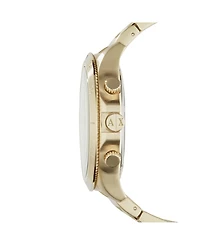 A|X Armani Exchange Men's Chronograph Gold Tone Stainless Steel Bracelet Watch 50mm