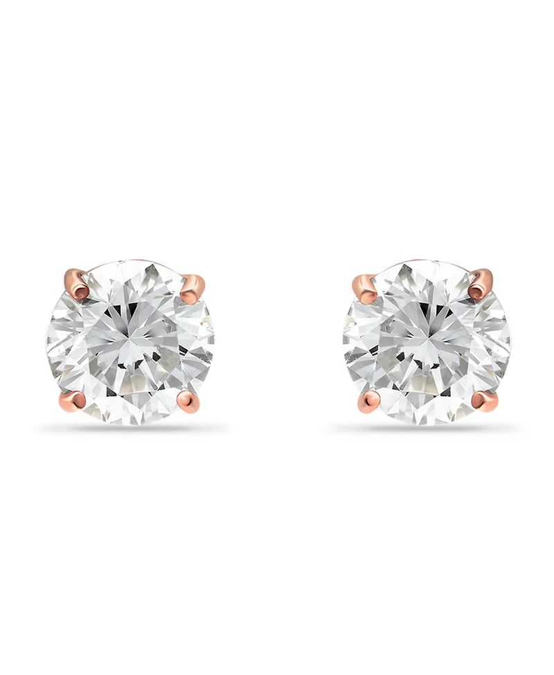 Giani Bernini 18k Gold over Sterling Silver Cubic Zirconia Stud Earrings (1 ct. t.w.)