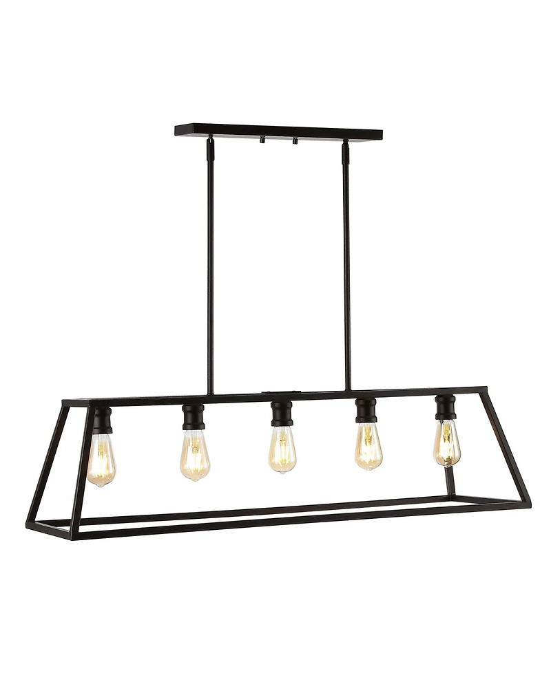 Floyd 5-Light Adjustable Iron Farmhouse Vintage-like Led Dimmable Pendant