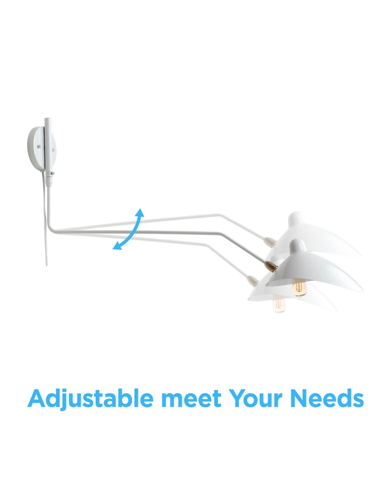 Frank Iron Retro Swing Led Wall Sconce