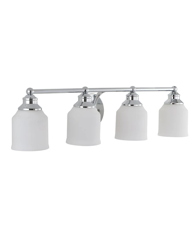 Lydia 4-Light Glass Farmhouse Cottage Led Vanity Light
