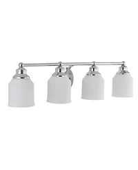 Lydia 4-Light Glass Farmhouse Cottage Led Vanity Light