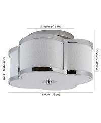 Quatrefoil Scalloped Shade Classic Glam Led Flush Mount