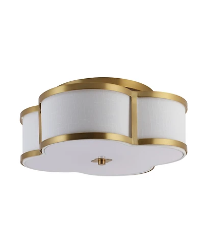 Quatrefoil Scalloped Shade Classic Glam Led Flush Mount