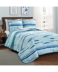 Lush Decor Kids Space Star Ombre 3-Pc. Quilt Set, Full/Queen