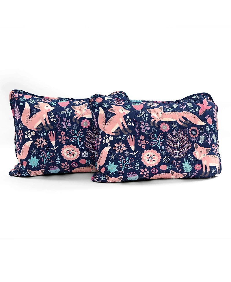 Lush Decor Kids Pixie Fox 3 Piece Quilt Set, Twin