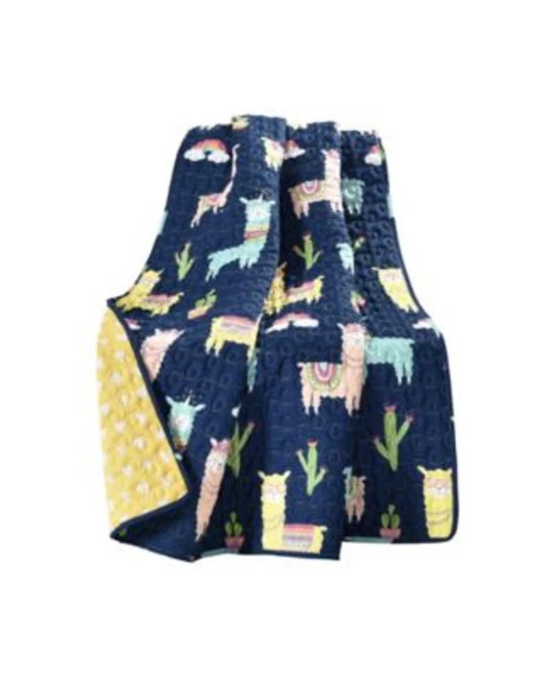 Lush Decor Kids Southwest Llama Cactus Quilt