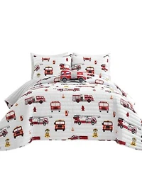 Lush Decor Kids Fire Truck Quilt Sets