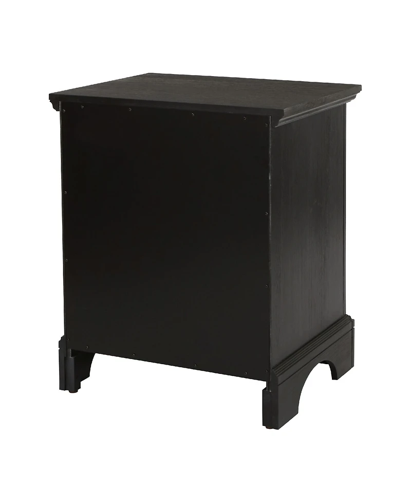 Osp Home Furnishings Modern Mission 2 Drawer Nightstand with Tray