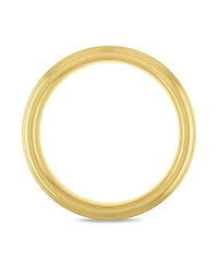 Mens Step Edge Band Yellow Tantalum