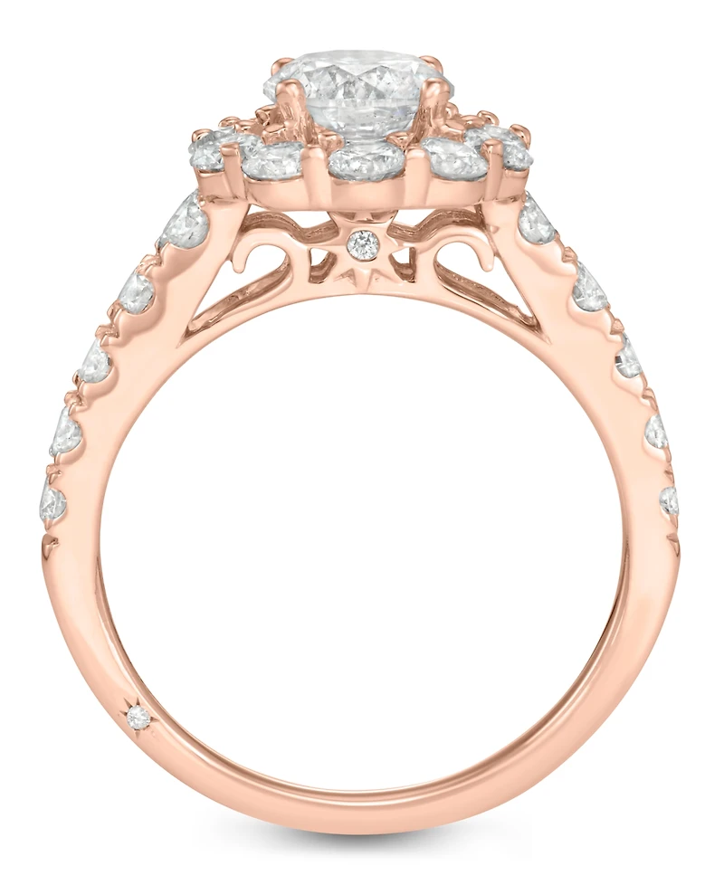Certified Diamond Bridal Set (4 ct. t.w.) 18k White, Yellow or Rose Gold