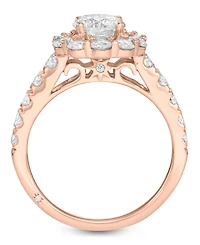 Certified Diamond Bridal Set (4 ct. t.w.) 18k White, Yellow or Rose Gold