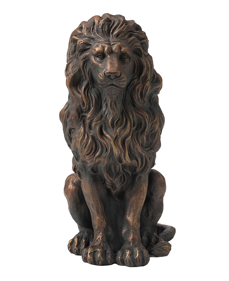 Glitzhome Guardian Standing Lion Statue