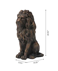 Glitzhome Guardian Standing Lion Statue