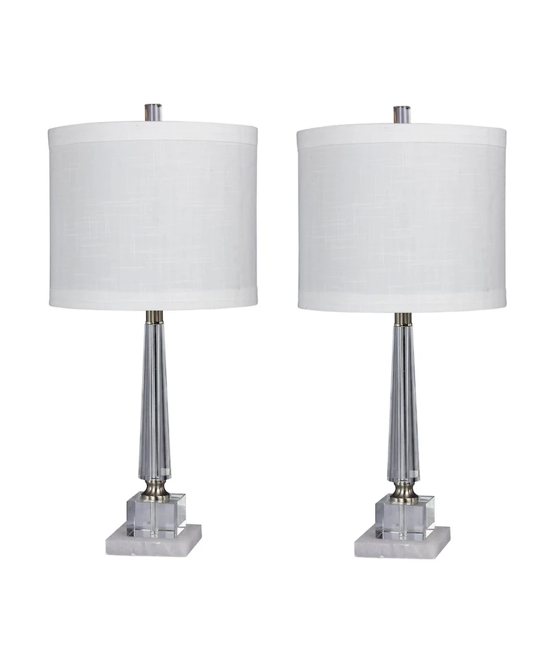 Fangio Lighting Tapered Table Lamps, Set of 2