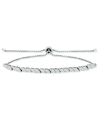 Giani Bernini Cubic Zirconia Marquise Bolo Bracelet