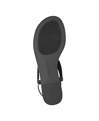 Bandolino Women's Kayte Embellished T Strap Flat Sandals
