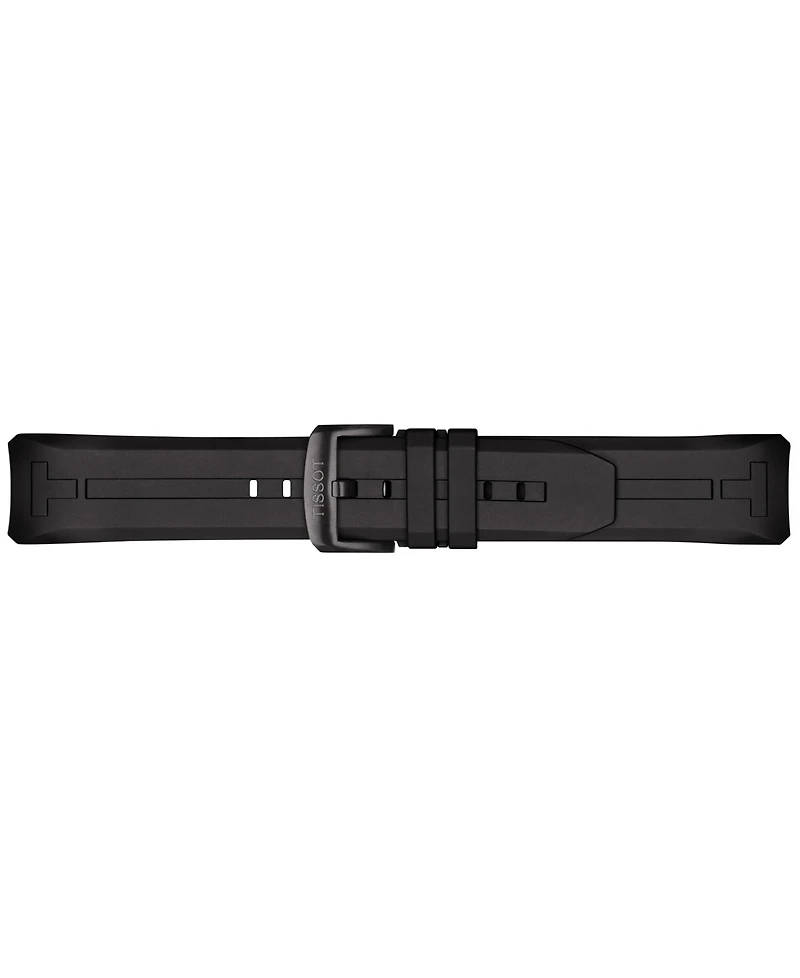 Tissot Men's Swiss T-Touch Connect Solar Black Rubber Strap Smart Watch 48mm