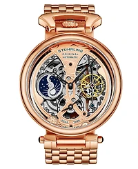 Men's Automatic Rose Gold-Tone Link Bracelet Watch 46mm