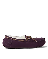 Fireside By Dearfoams Women's Victoria Genuine Shearling Moccasin Slipper