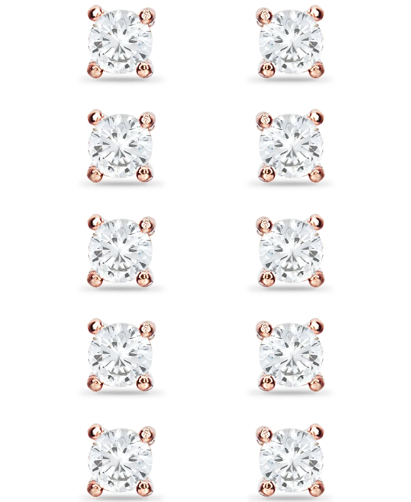 Giani Bernini 5-Pc. Set Cubic Zirconia Stud Earrings, Created for Macy's