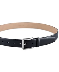 Calvin Klein Men's Textured Leather Roller Bar Buckle Belt
