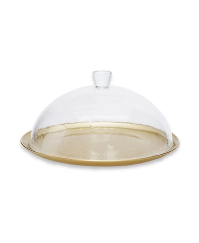12" Cake Plate with Glass Dome