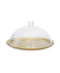 12" Cake Plate with Glass Dome