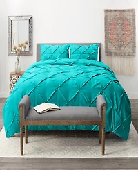 Nestl Pinch Pleat 3-Pc. Duvet Cover Set, Full