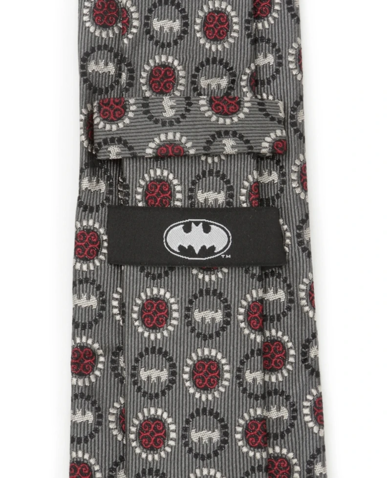 Dc Comics Men's Batman Medallion Symbol Silk Tie