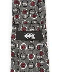 Dc Comics Men's Batman Medallion Symbol Silk Tie