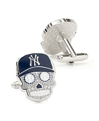 Mlb Men's New York Yankees Sugar Skull Cufflinks