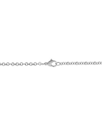 Men's Cubic Zirconia Cross 24" Pendant Necklace in Stainless Steel