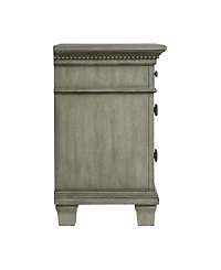 Picket House Furnishings Clovis 3- Drawer Nightstand with Usb